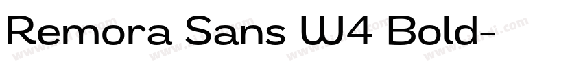 Remora Sans W4 Bold字体转换